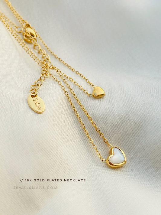 Love Me Forever Necklace [ 18k gold plated]