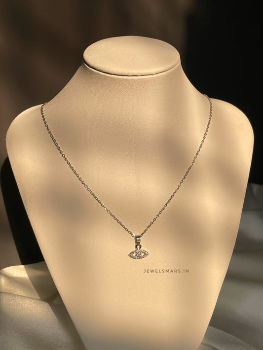 Minimal Evil Eye necklace
