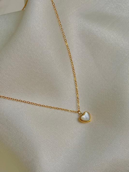 Minimal Heart Necklace [18k gold plated]