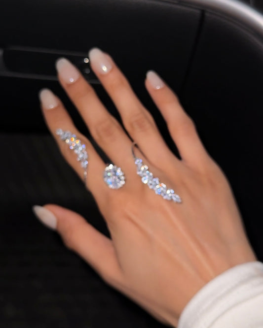 Petal Shimmer hand jewellery