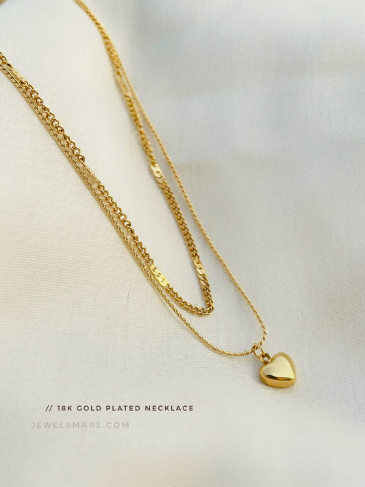 Mi Amour Layered Necklace [18k gold plated]