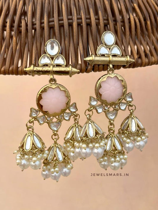 Premium Bahara Earrings- blush pink