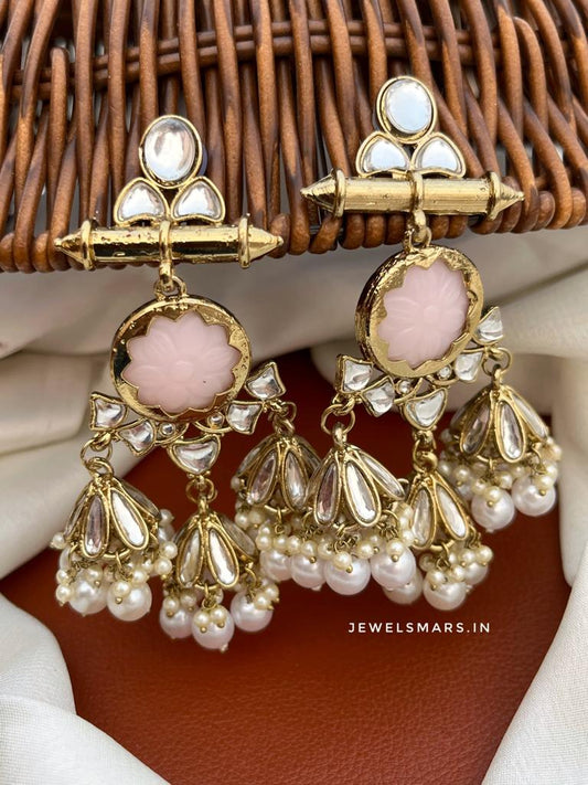 Premium Bahara Earrings- blush pink