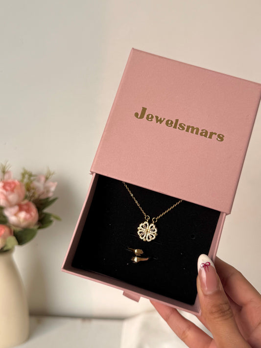Love Necklace + Hug Ring Gift Set