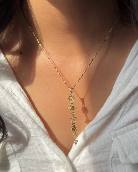 Lunar Poetry Y-Necklace