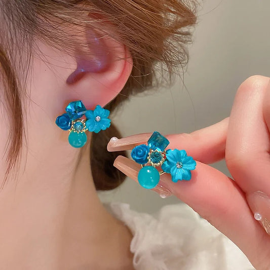 Blue Love Earrings