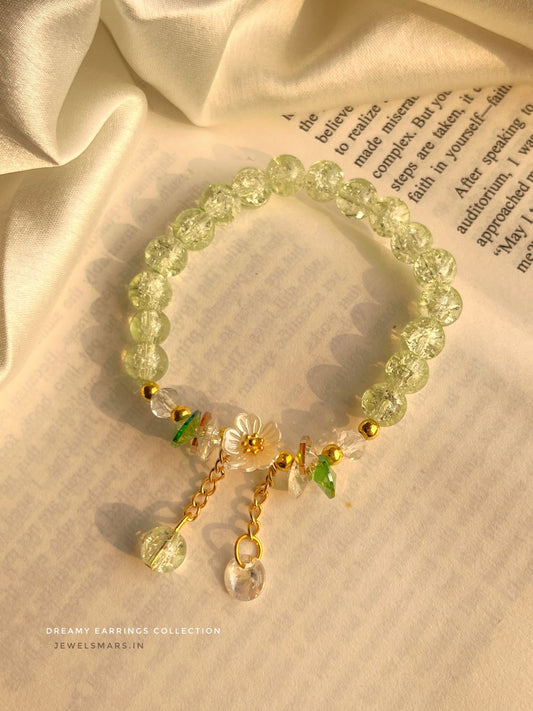 Dreamy Floral Bracelet- green