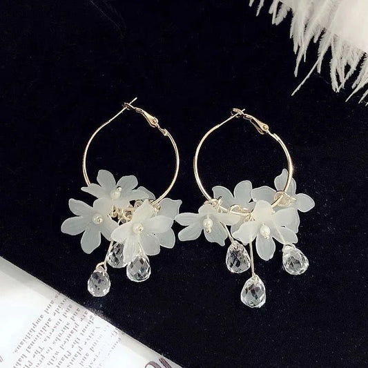 Dreamy Floral Hoop Earrings