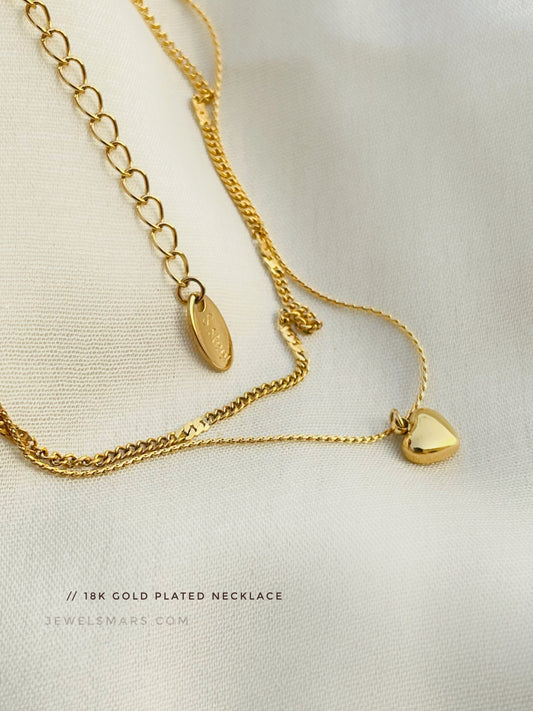 Mi Amour Layered Necklace [18k gold plated]