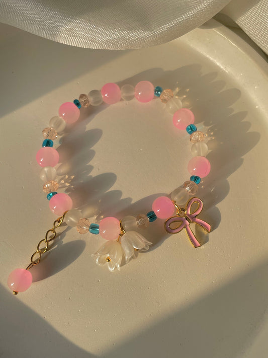 Dreamy floral Bow Bracelet