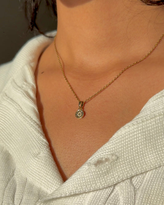 Gilded Darling Evil Eye Minimal Necklace
