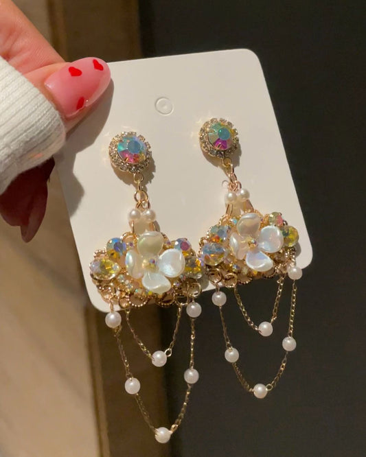 Floral Layered Earrings