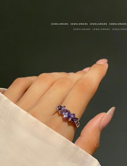 Unfinished Ring - purple