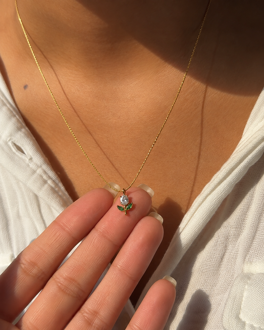 Violet Verse Tulip Necklace