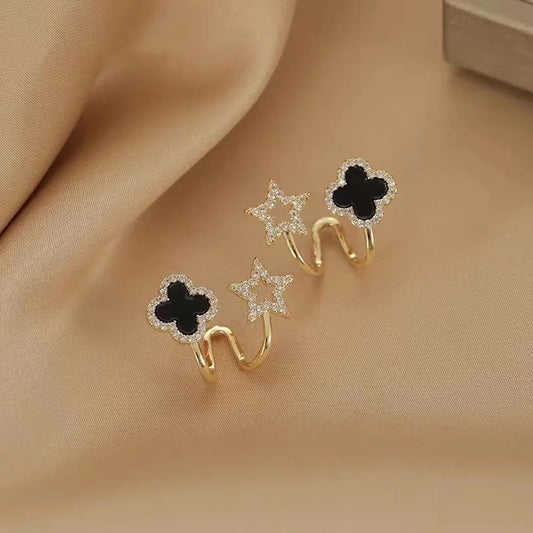 Clover Star Earcuff Earrings