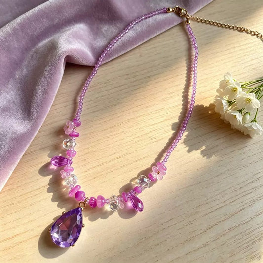 Violet Fantasy Crystal Choker