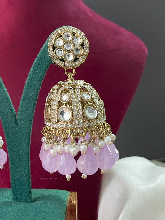 Jasmine Purple Jhumkas