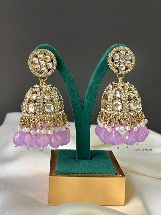 Jasmine Purple Jhumkas