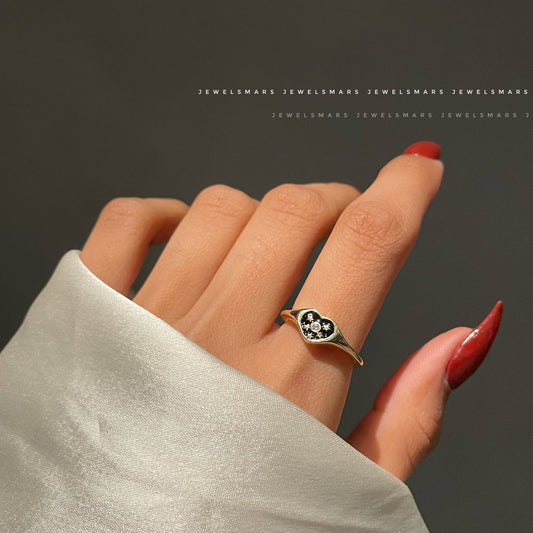 Meet me at the stars Ring- black