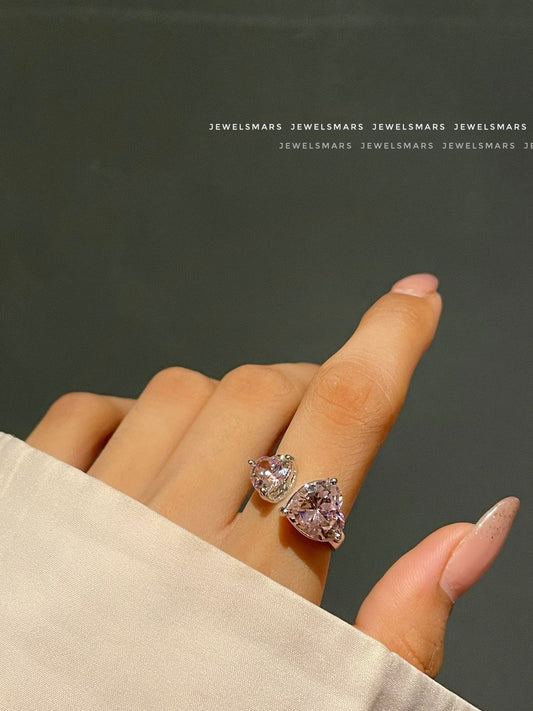 Melody Hearts Ring - pink