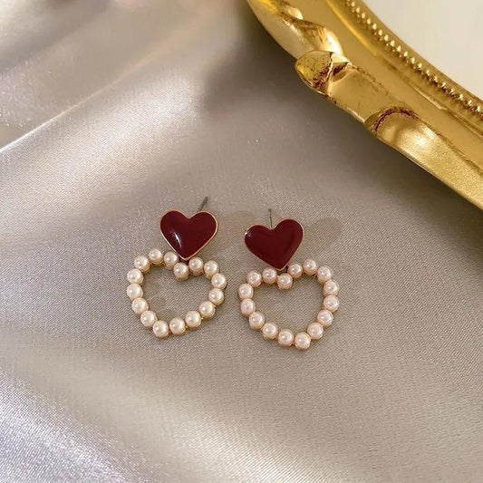 Mi Amour Heart Earrings