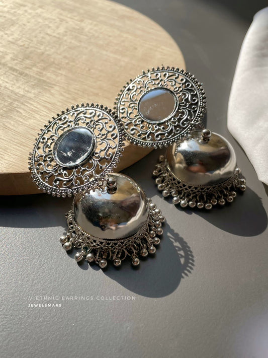 Mirror Jhumkas