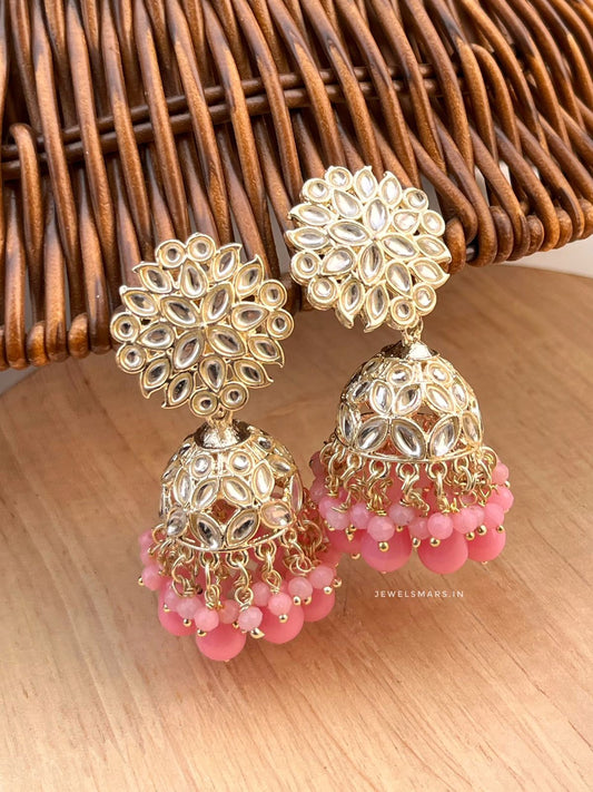 Pink Inayat Jhumkas