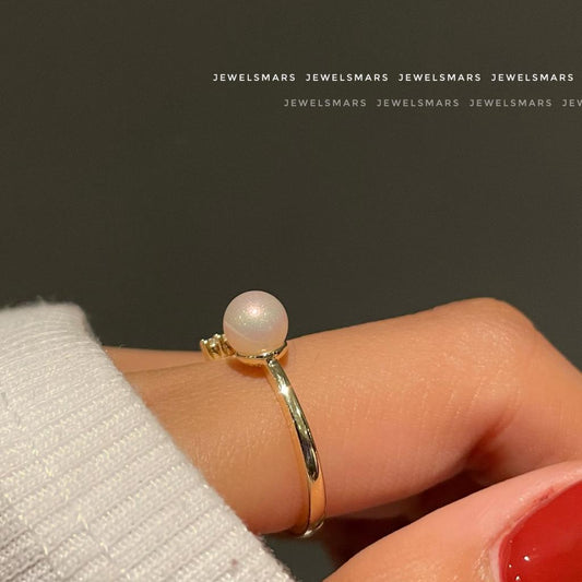 Snow White Pearl Ring