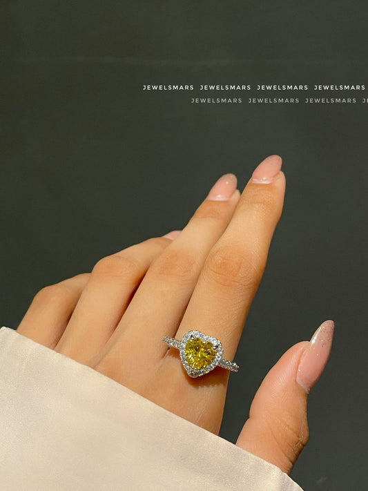 Soulmate Heart Ring- yellow