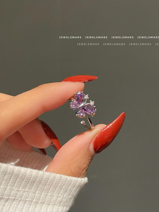 Little Butterfly Ring- purple