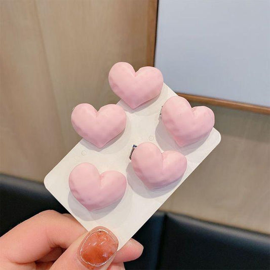 Korean cute Heart Hair clips