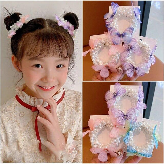 Butterfly Pearly Hairties