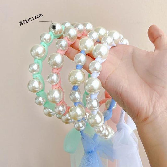 Pearly tail headband- cute hair accessory