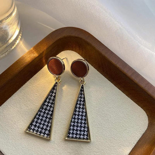 Retro Geometric Statement Earrings