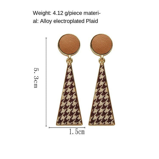 Retro Geometric Statement Earrings