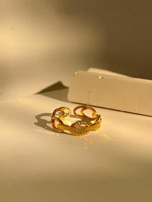 Twined Ring ( gold plated )