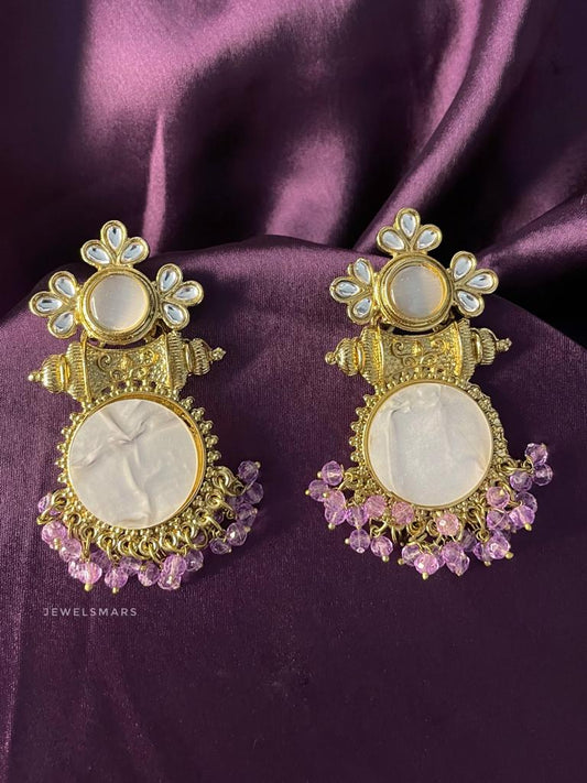 Sohum Earrings- light purple