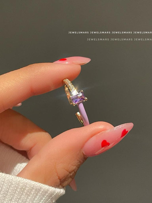 Olivia Purple Statement Ring
