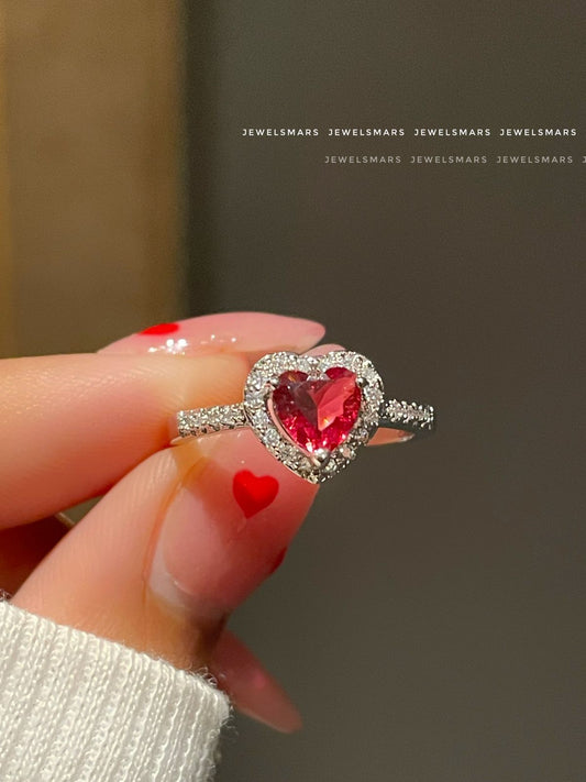 Heart Ring- red