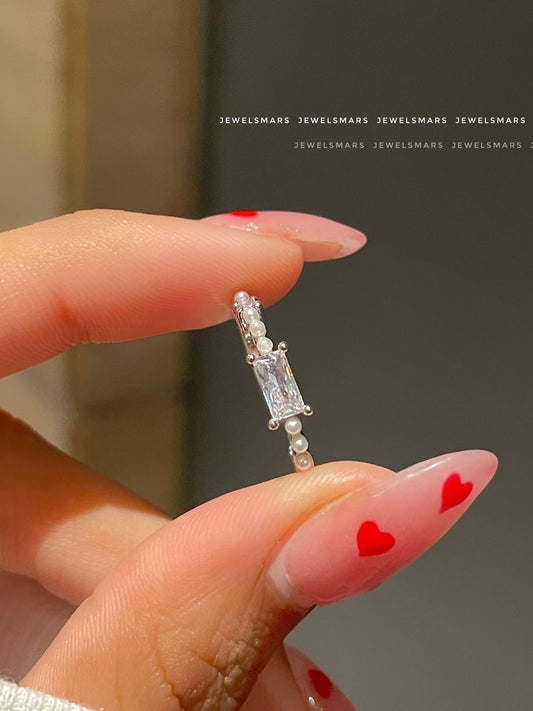 Aura Crystal & Pearls Ring