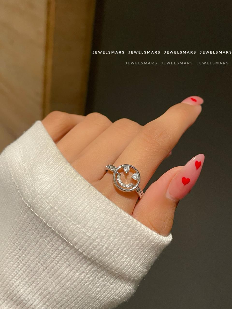 Keep Smiling- smiley ring – Jewelsmars