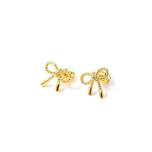 Minimal Bow Stud Earrings