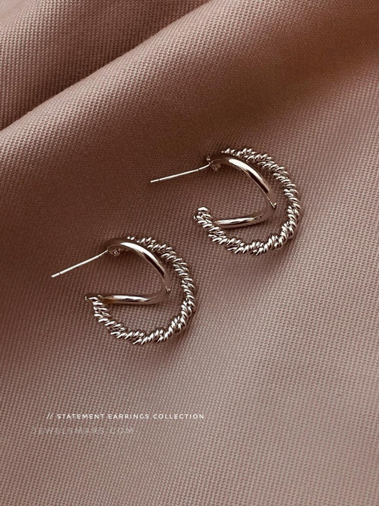 Julie Statement Hoop Earrings