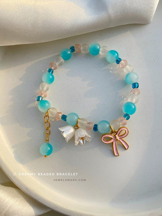 Bow it Bracelet- blue