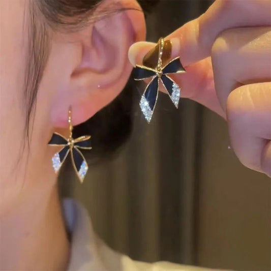 Black Bow earrings