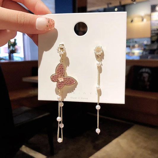 Dreamy Butterfly Pearl Earrings