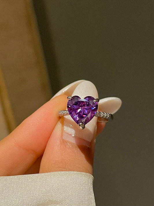 My Whole Heart Ring- purple