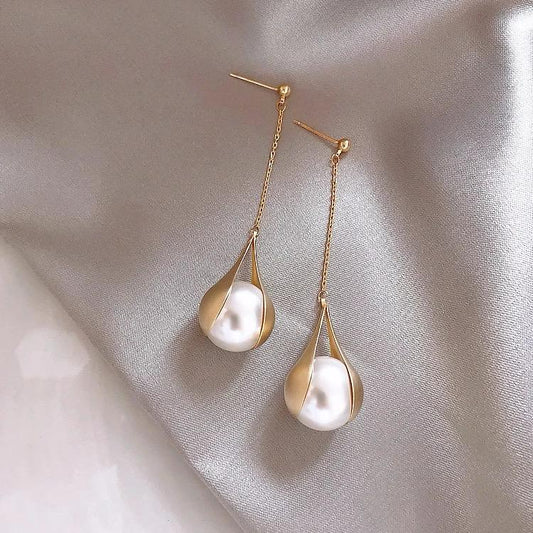 Allure Pearl Drop Earrings