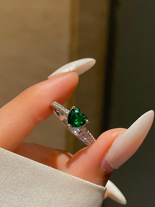 Magical Heart Ring- green
