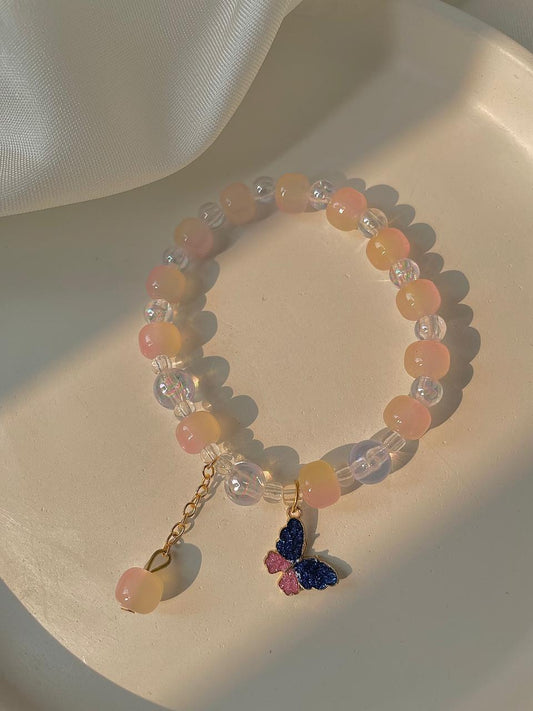 Butterfly in the paradise bracelet- sunset hues